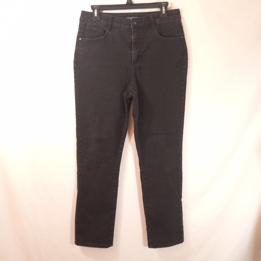 💥🔥BANDOLINO BLACK High Rise "SO LIFTING" JEANS Sz 10